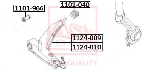 Asva 1101-040 Сайлентблок важеля підвіски 1101040: Купити в Україні - Добра ціна на EXIST.UA!