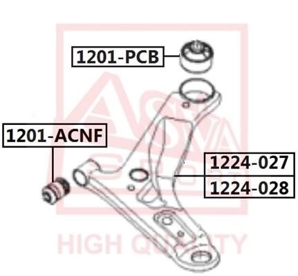 Asva 1201-ACNF Сайлентблок важеля підвіски 1201ACNF: Купити в Україні - Добра ціна на EXIST.UA!