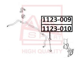 Asva 1123-009 Стійка стабілізатора 1123009: Купити в Україні - Добра ціна на EXIST.UA!