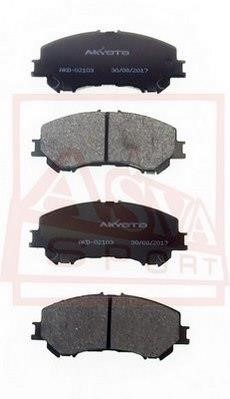 Asva AKD-02103 Гальмівні колодки передні, комплект AKD02103: Купити в Україні - Добра ціна на EXIST.UA!