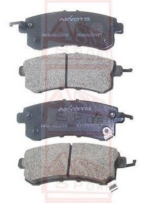 Asva AKD-02203 Гальмівні колодки задні, комплект AKD02203: Купити в Україні - Добра ціна на EXIST.UA!