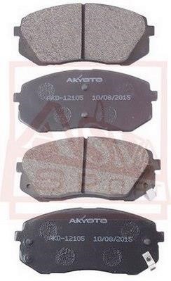 Asva AKD-12105 Гальмівні колодки передні, комплект AKD12105: Купити в Україні - Добра ціна на EXIST.UA!