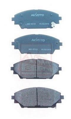 Asva AKD-05103 Гальмівні колодки передні, комплект AKD05103: Купити в Україні - Добра ціна на EXIST.UA!