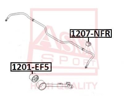 Asva 1207-NFR Втулка 1207NFR: Купити в Україні - Добра ціна на EXIST.UA!