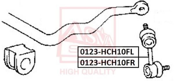 Asva 0123-KCH10FL Стійка стабілізатора 0123KCH10FL: Купити в Україні - Добра ціна на EXIST.UA!