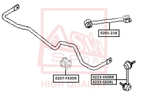 Asva 0207-FX35R Втулка 0207FX35R: Купити в Україні - Добра ціна на EXIST.UA!