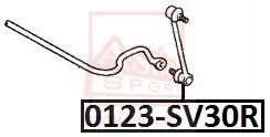 Asva 0123-SV30R Стійка стабілізатора 0123SV30R: Купити в Україні - Добра ціна на EXIST.UA!