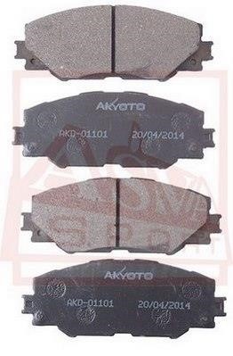 Asva AKD-01101 Гальмівні колодки передні, комплект AKD01101: Купити в Україні - Добра ціна на EXIST.UA!