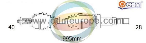 Odm-multiparts 18-152820 Вал привідний 18152820: Купити в Україні - Добра ціна на EXIST.UA!