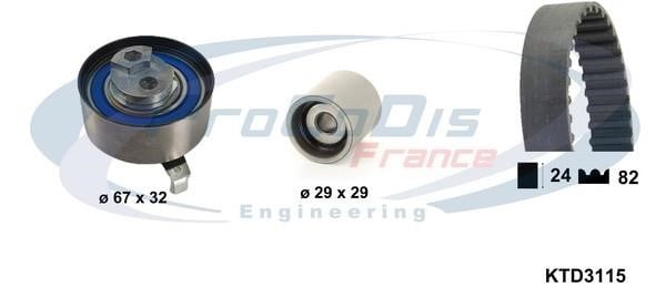 Procodis France KTD3115 Комплект зубчастих ременів KTD3115: Купити в Україні - Добра ціна на EXIST.UA!