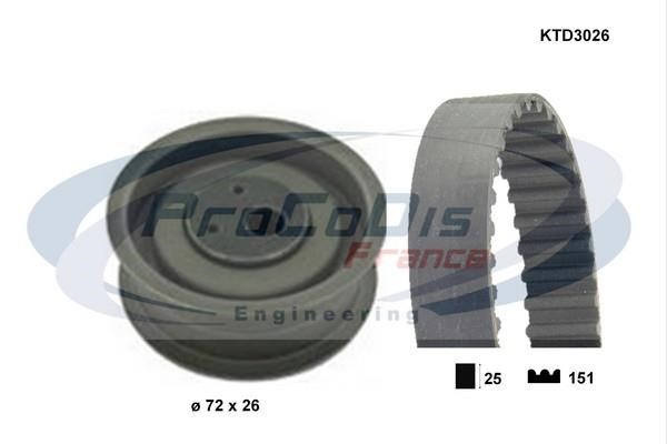 Procodis France KTD3026 Комплект зубчастих ременів KTD3026: Купити в Україні - Добра ціна на EXIST.UA!
