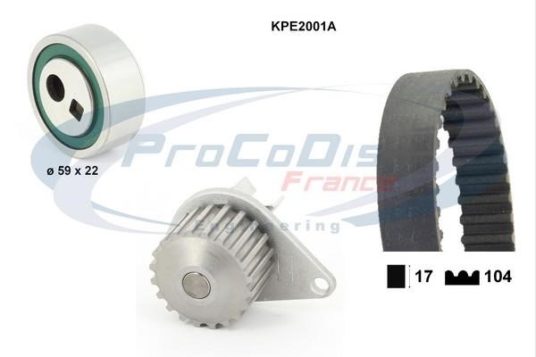 Procodis France KPE2001A Ремінь ГРМ, комплект з водяним насосом KPE2001A: Купити в Україні - Добра ціна на EXIST.UA!