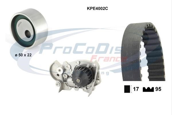 Procodis France KPE4002C Ремінь ГРМ, комплект з водяним насосом KPE4002C: Купити в Україні - Добра ціна на EXIST.UA!