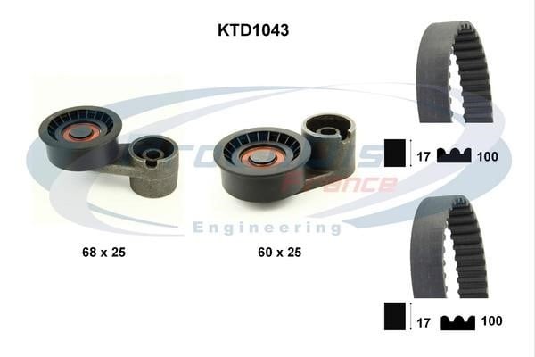  KTD1043 Комплект зубчастих ременів KTD1043: Купити в Україні - Добра ціна на EXIST.UA!