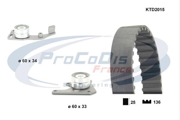 Procodis France KTD2015 Комплект зубчастих ременів KTD2015: Купити в Україні - Добра ціна на EXIST.UA!
