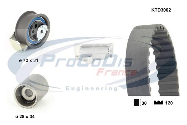 Procodis France KTD3002 Комплект зубчастих ременів KTD3002: Купити в Україні - Добра ціна на EXIST.UA!