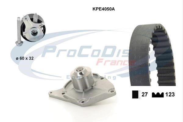 Procodis France KPE4050A Ремінь ГРМ, комплект з водяним насосом KPE4050A: Купити в Україні - Добра ціна на EXIST.UA!