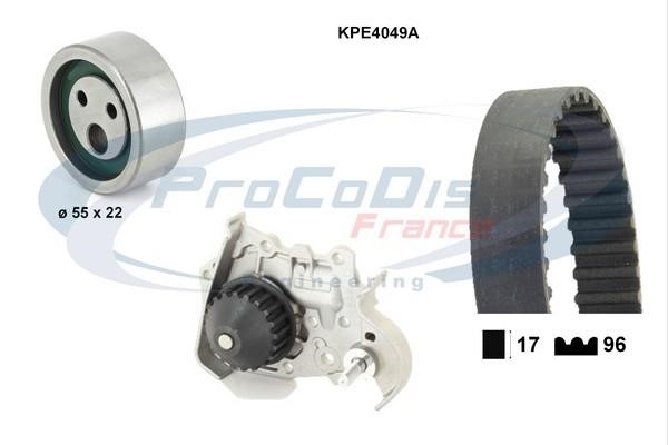 Procodis France KPE4049A Ремінь ГРМ, комплект з водяним насосом KPE4049A: Купити в Україні - Добра ціна на EXIST.UA!
