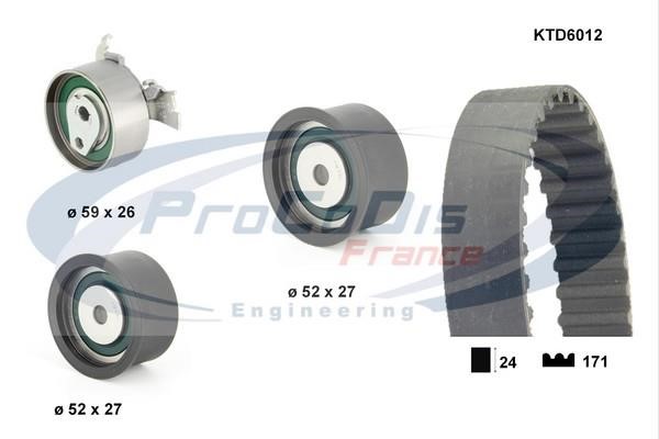 Procodis France KTD6012 Комплект зубчастих ременів KTD6012: Купити в Україні - Добра ціна на EXIST.UA!