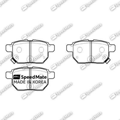 Speedmate SM-BPJ012 Гальмівні колодки задні, комплект SMBPJ012: Купити в Україні - Добра ціна на EXIST.UA!