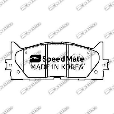 Speedmate SM-BPJ009 Гальмівні колодки передні, комплект SMBPJ009: Купити в Україні - Добра ціна на EXIST.UA!