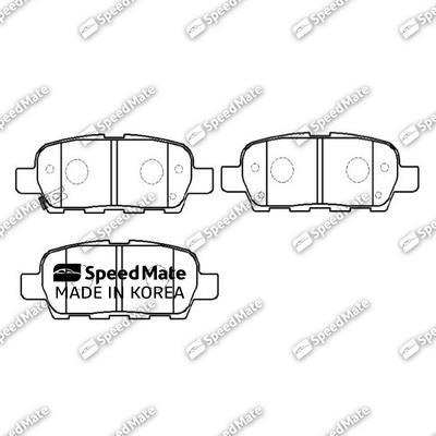 Speedmate SM-BPJ690 Гальмівні колодки передні, комплект SMBPJ690: Купити в Україні - Добра ціна на EXIST.UA!