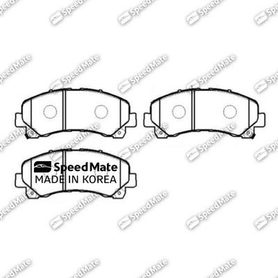 Speedmate SM-BPJ244 Гальмівні колодки передні, комплект SMBPJ244: Купити в Україні - Добра ціна на EXIST.UA!