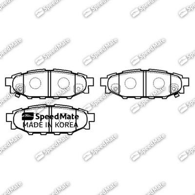 Speedmate SM-BPJ419 Гальмівні колодки задні, комплект SMBPJ419: Купити в Україні - Добра ціна на EXIST.UA!