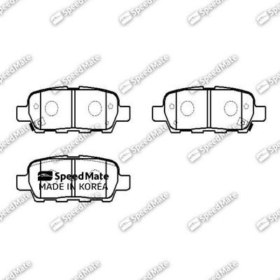 Speedmate SM-BPJ051 Гальмівні колодки задні, комплект SMBPJ051: Приваблива ціна - Купити в Україні на EXIST.UA!