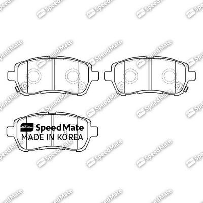 Speedmate SM-BPJ735 Гальмівні колодки передні, комплект SMBPJ735: Купити в Україні - Добра ціна на EXIST.UA!