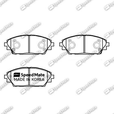 Speedmate SM-BPJ269 Гальмівні колодки передні, комплект SMBPJ269: Купити в Україні - Добра ціна на EXIST.UA!