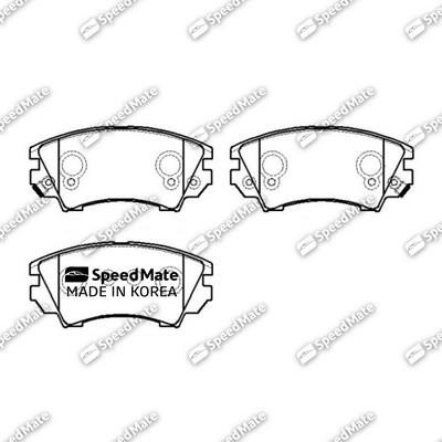 Speedmate SM-BPU174 Гальмівні колодки передні, комплект SMBPU174: Купити в Україні - Добра ціна на EXIST.UA!