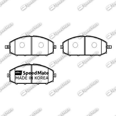 Speedmate SM-BPJ510 Гальмівні колодки, комплект SMBPJ510: Купити в Україні - Добра ціна на EXIST.UA!