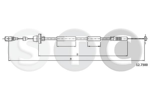STC T481546 Трос акселератора T481546: Купити в Україні - Добра ціна на EXIST.UA!