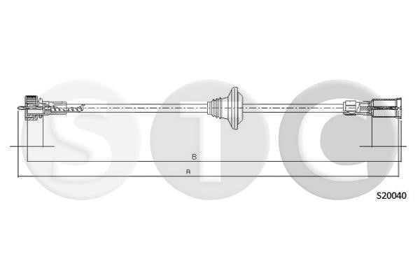 STC T482447 Трос спідометра T482447: Купити в Україні - Добра ціна на EXIST.UA!
