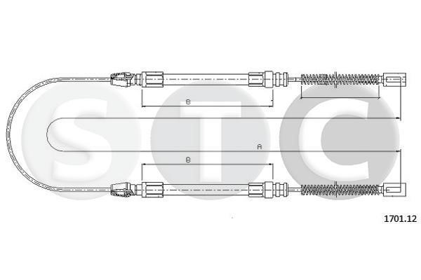 STC T481312 Трос гальма стоянки T481312: Купити в Україні - Добра ціна на EXIST.UA!