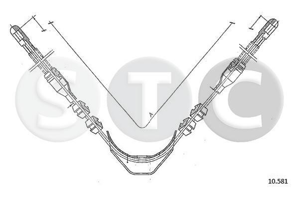 STC T482452 Трос гальма стоянки T482452: Купити в Україні - Добра ціна на EXIST.UA!