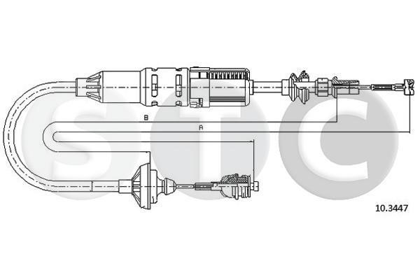 STC T483232 Тросовий привод, привод зчеплення T483232: Купити в Україні - Добра ціна на EXIST.UA!