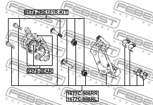 Купить Febest 1677C-906RR по низкой цене в Украине!
