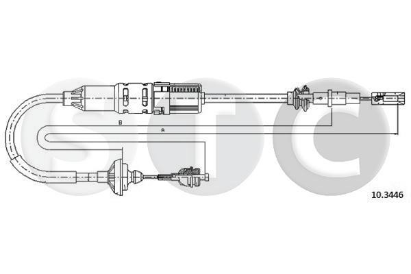 STC T483229 Тросовий привод, привод зчеплення T483229: Купити в Україні - Добра ціна на EXIST.UA!