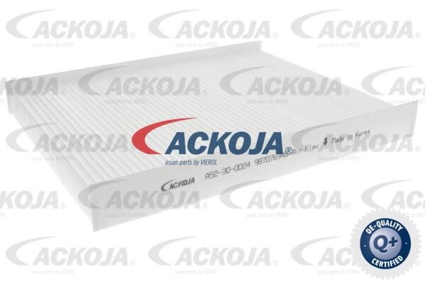 Ackoja A52-30-0024 Фільтр салону A52300024: Купити в Україні - Добра ціна на EXIST.UA!