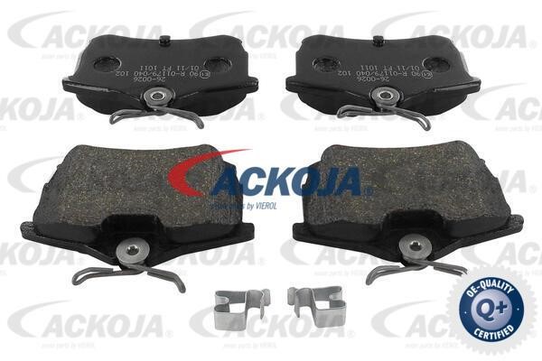 Ackoja A26-0026 Гальмівні колодки, комплект A260026: Купити в Україні - Добра ціна на EXIST.UA!