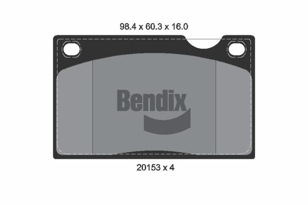 Bendix USA BPD1686 Гальмівні колодки, комплект BPD1686: Купити в Україні - Добра ціна на EXIST.UA!