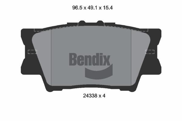 Bendix USA BPD1271 Гальмівні колодки, комплект BPD1271: Купити в Україні - Добра ціна на EXIST.UA!