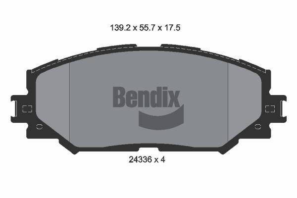 Bendix USA BPD1517 Гальмівні колодки, комплект BPD1517: Купити в Україні - Добра ціна на EXIST.UA!