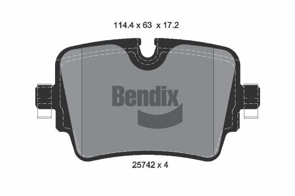 Bendix USA BPD2265 Гальмівні колодки, комплект BPD2265: Купити в Україні - Добра ціна на EXIST.UA!