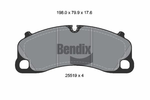 Bendix USA BPD2361 Гальмівні колодки, комплект BPD2361: Приваблива ціна - Купити в Україні на EXIST.UA!