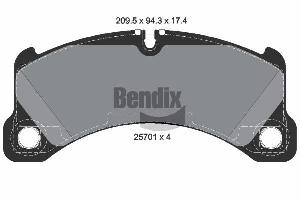 Bendix USA BPD2261 Гальмівні колодки, комплект BPD2261: Купити в Україні - Добра ціна на EXIST.UA!