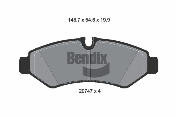 Bendix USA BPD1632 Гальмівні колодки, комплект BPD1632: Купити в Україні - Добра ціна на EXIST.UA!