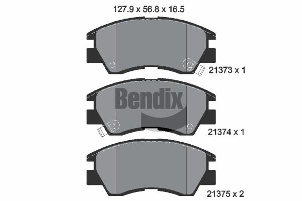 Bendix USA BPD1786 Гальмівні колодки, комплект BPD1786: Купити в Україні - Добра ціна на EXIST.UA!